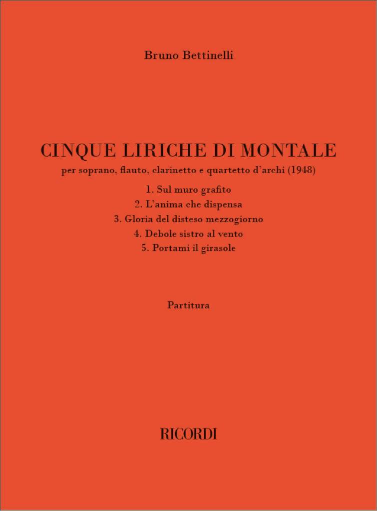 Cinque liriche di Montale